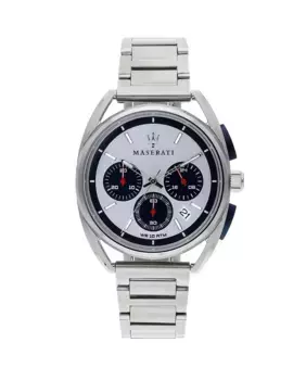 Trimarano R8873632001 мужские часы из стали и стального ремешка Maserati, серебряный