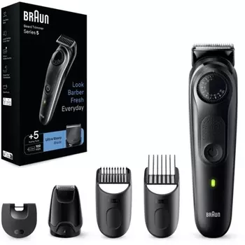 Триммер для бороды BT5 с насадками для укладки Braun