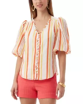 Трина Турк Благодарность Топ Trina Turk, оранжевый