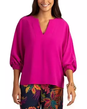 Трина Турк Нур Топ Trina Turk, фиолетовый