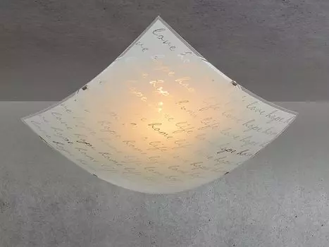 Trio 602500201 Потолочный светильник 2xE27 40x40см стекло белый