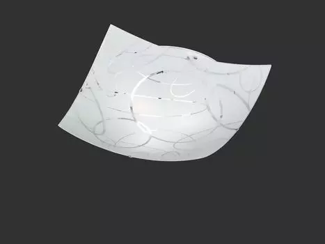 Trio 604400301 потолочный светильник 3xE27 50x50см стекло белый