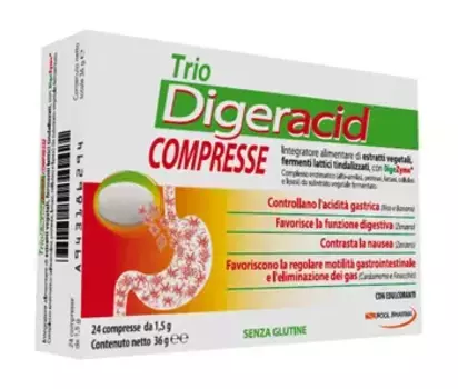Trio Digeracid Добавка для сжигания и кислотности, 24 таблетки Pool Pharma