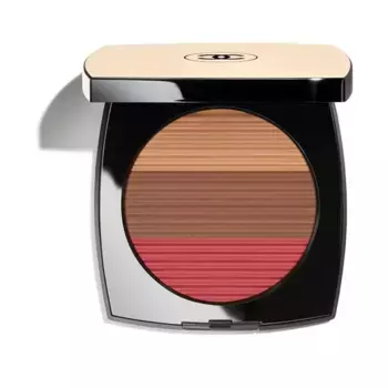 Трио компактных пудр LES BEIGES MAXI POUDRE ENSOLEILLES Chanel, цвет deep rose gold
