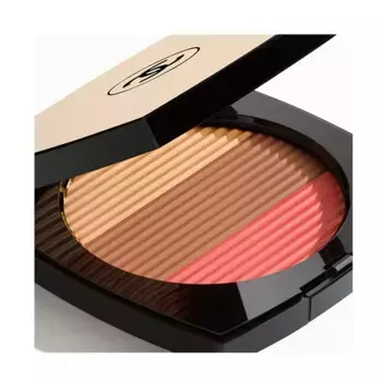 Трио компактных пудр LES BEIGES MAXI POUDRE ENSOLEILLES Chanel, цвет medium coral