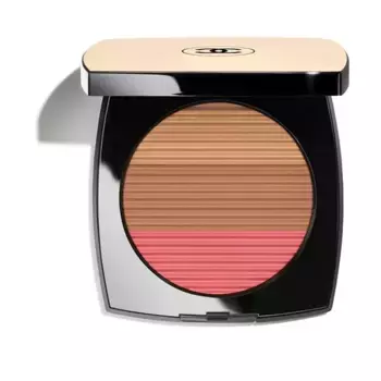 Трио компактных пудр LES BEIGES MAXI POUDRE ENSOLEILLES Chanel, цвет medium rose gold