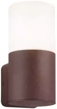 TRIO Leuchten Настенный светильник для наружного освещения "HOOSIC", 1 лампочка, лампа E27 | без лампочек 8,5 см, Высота: 17,5 см, цвет rostbraun/wei