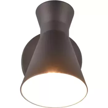 TRIO Leuchten Настенный светильник «Enzo», 1 лампочка, лампа E27 | без лампы, настенный светильник без 1 лампы E27 (10 Вт), тумблер, поворотный, цвет schwarz matt