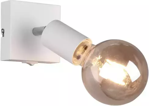 TRIO Leuchten Настенный точечный светильник "VANNES", 1 лампочка, лампа E27 | без лампочек, лампы E27 свободно выбираются, вращаются и поворачиваются Высота: 11,5 см, белый