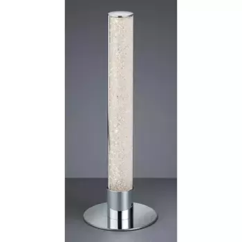 TRIO Leuchten Настольная лампа «EMILA», 1 лампочка, источник света Светодиодная панель | Стационарно встроенный светодиод, настольная светодиодная лампа с изменением цвета RGBW, регулируемая с помощью пульта дистанционного управления, цвет chrom...