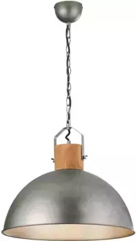 TRIO Leuchten Подвесной светильник "Delhi", 1 лампочка, лампа E27 | без лампочки, подвесной светильник, подвесной светильник 45 см, цвет nickelfarben