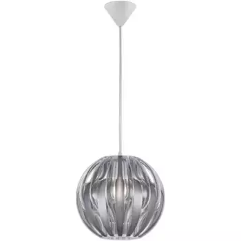 TRIO Leuchten Подвесной светильник «PUMPKIN», 1 лампочка, лампа E27 | без лампочки, подвесной светильник, подвесной светильник, цвет silberfarben