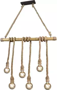 TRIO Leuchten подвесной светильник "Wilma", 6 лампочек, лампа E27 | без лампочек Высота: 150 см, коричневый