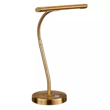 TRIO Leuchten Светодиодная настольная лампа Curtis со светодиодным модулем | Светодиод прочно интегрирован, цвет messingfarben