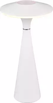 TRIO Leuchten Светодиодная настольная лампа для наружного освещения "TORREZ" 14,0 см, Высота: 28,5 см, белый/матовый