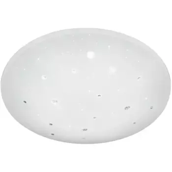 TRIO Leuchten Светодиодный потолочный светильник «Achat», 1 лампочка, источник света Светодиодная панель | Постоянно встроенный светодиод, диммер, эффект звездного света, белый