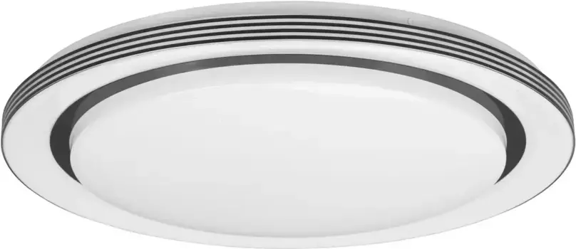 TRIO Leuchten Светодиодный потолочный светильник "Atria" 48,0 см, Высота: 7,5 см, черный матовый