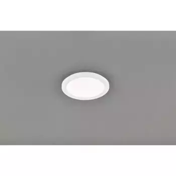 TRIO Leuchten Светодиодный потолочный светильник «Camillus», 1 лампочка, источник света Светодиодная панель | Постоянно встроенный светодиод, матовый, белый, диммер, теплый белый 3000 К, подходит для ванных комнат, IP45