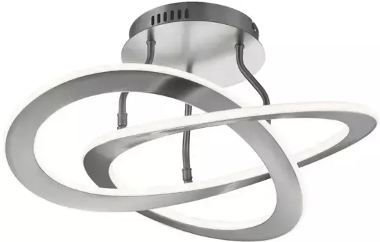 TRIO Leuchten Светодиодный потолочный светильник "Oakland" 53,0 см, Высота: 23,5 см, цвет nickelfarben