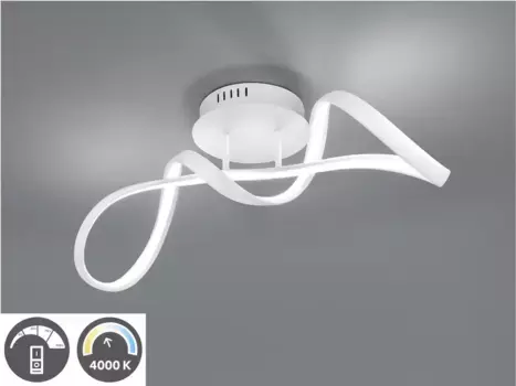 TRIO Leuchten Светодиодный потолочный светильник "Perugia" Высота: 22,0 см, белый/матовый