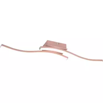 TRIO Leuchten Светодиодный потолочный светильник «Route», 2 лампы, источник света Светодиодный модуль | Современный встроенный светодиодный потолочный светильник с 2 лампами, светодиоды 2x 500 люмен, цвет rosgold, 4000 Kelvin