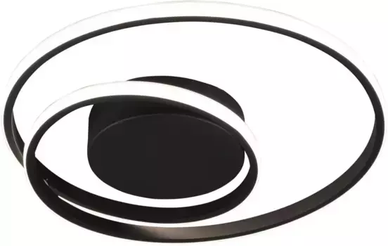 TRIO Leuchten Светодиодный потолочный светильник "Zibal" 39 см, Высота: 7 см, черный