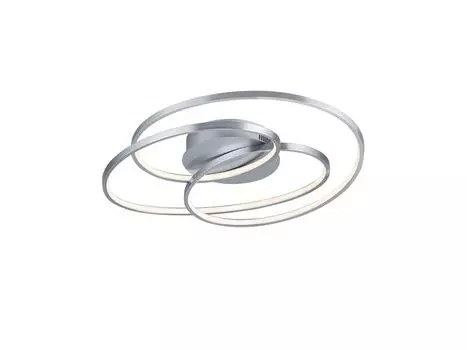 Трио светодиодный потолочный светильник Gale матовый никель 38,5 Вт 3850 лм 600 мм TRIO, серебро