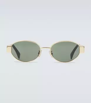 Триумф Metal 01 овальные солнцезащитные очки Celine Eyewear