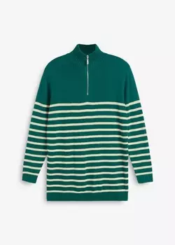 Тройер свитер John Baner Jeanswear, зеленый