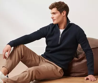 Тройер свитер Tchibo, темно-синий