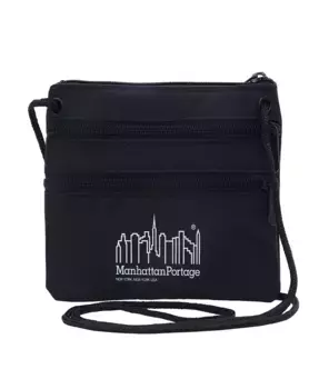 Тройная молния нагрудная сумка-кошелек Manhattan Portage, черный