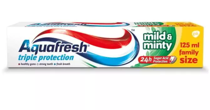 Тройная защита Mild & Minty, зубная паста, 125 мл Aquafresh, GSK