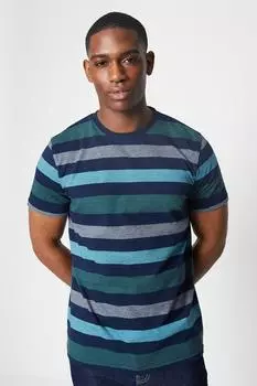 Тройник в полоску с фидерным блоком Debenhams, темно-синий