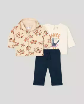 Тройной комплект для девочки Baby El Corte Ingls, темно-синий