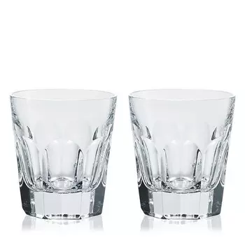 Тройные старинные бокалы Baccarat Harcourt, набор из 2 шт, белый