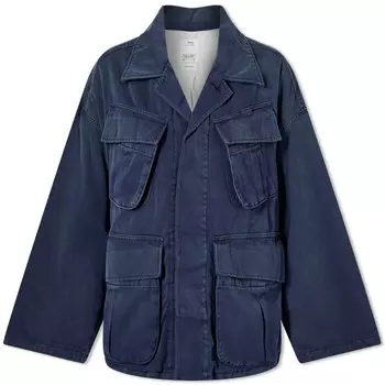 Тропическая боевая куртка Visvim, индиго
