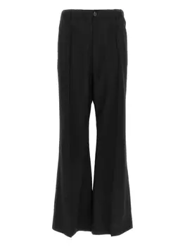 Тропические шерстяные брюки Marni, черный