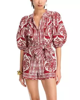 Тропический комбинезон с камеей FARM Rio, мультиколор