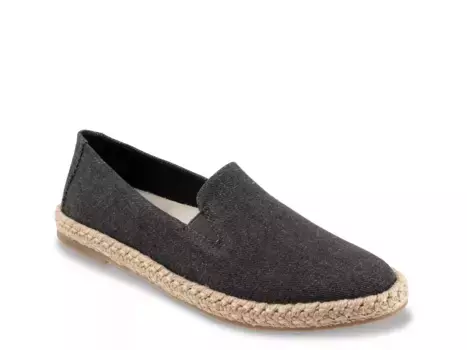 Trotters Poppy Espadrille Slip-On, черный текстиль
