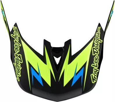 Troy Lee Designs D4 Volt Шлем Пик, черный/желтый