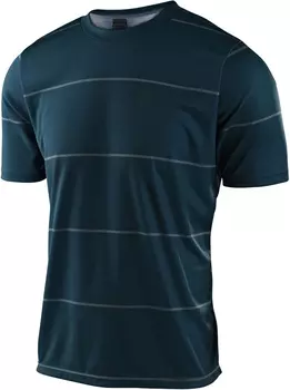 Troy Lee Designs Flowline Stacked Велосипедная футболка, темно-синий