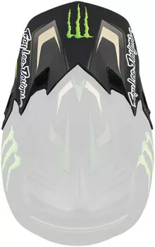 Troy Lee Designs SE4 Flash Monster Пик шлема, черный/серый