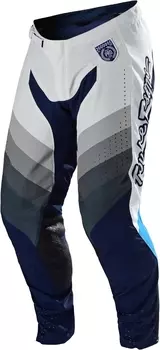 Troy Lee Designs SE Pro Mirage Мотокросс брюки, белый/серый/синий
