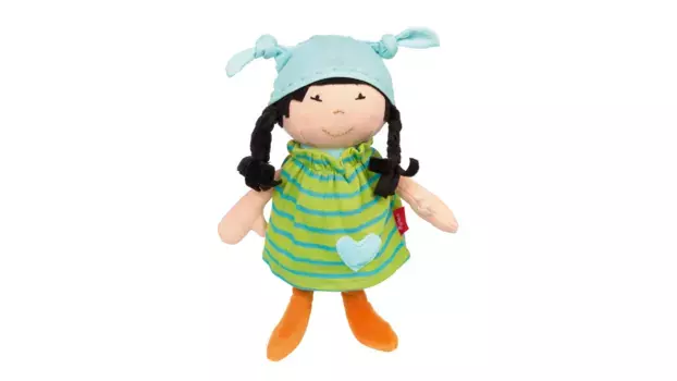 Тряпичная кукла бренда билипуп, зеленые полоски Sigikid