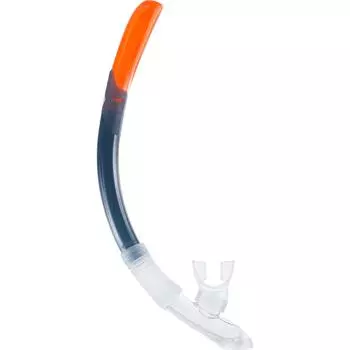 Трубка для сноркелинга взрослая сине-оранжевая SNK 520 Subea