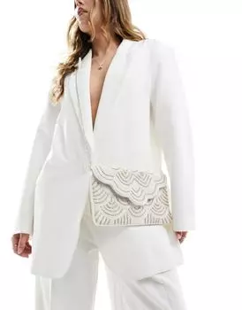 True Decadence – розово-кремовый клатч с узорчатыми бусинами