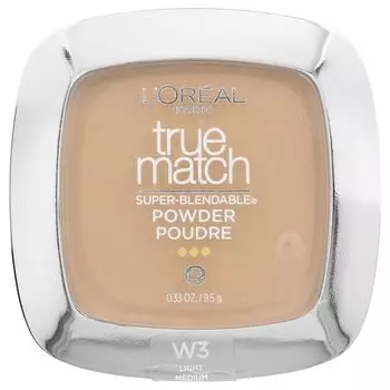 True Match, Суперрастворяемая пудра, W3 Light Medium, 0,33 унции (9,5 г) L'Oral