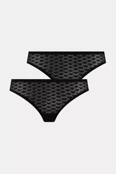 Трусики 2 шт Emporio Armani Underwear, черный