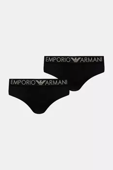 Трусики 2 шт Emporio Armani Underwear, черный