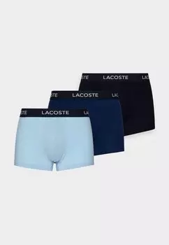Трусики 3 PACK Lacoste, цвет navy blue/methylene creek